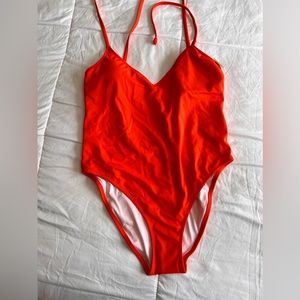 Victoria secret/ pink swimsuit orange size L